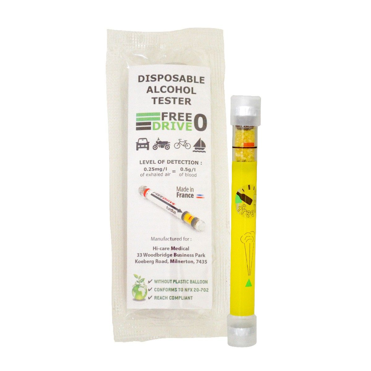 DISPOSABLE QUICK ALCOHOL TESTER